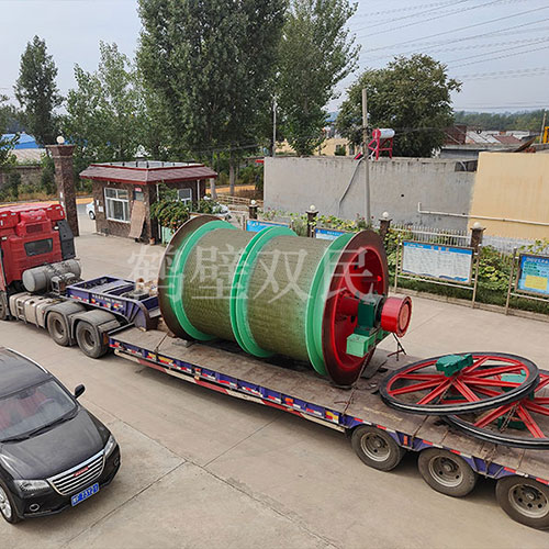 雙筒2.5米單繩纏繞式礦井提升機發(fā)貨！